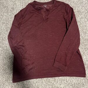 George Men's Casual Button Down Shirt - Burgundy